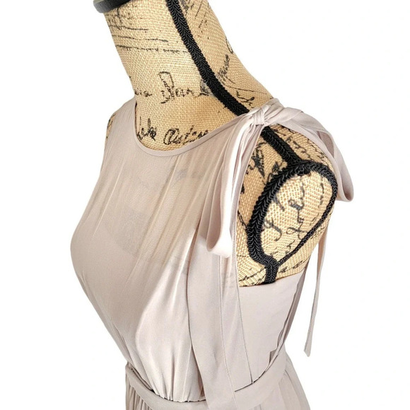 AFTER SIX Womens Bridesmaids Lux Chiffon Belted Evening Gown Size 2 Taupe New - Picture 14 of 16